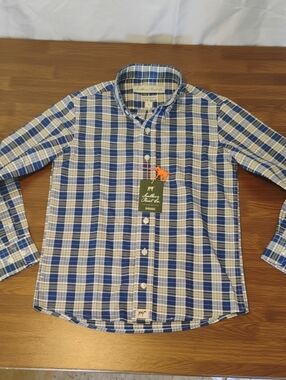 Southern Point Co. Youth S Boys Hadley Performance Button Down Plaid Shirt NEW!!